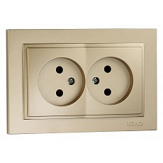 Розетка двойная mono electric despina 102-222205-121